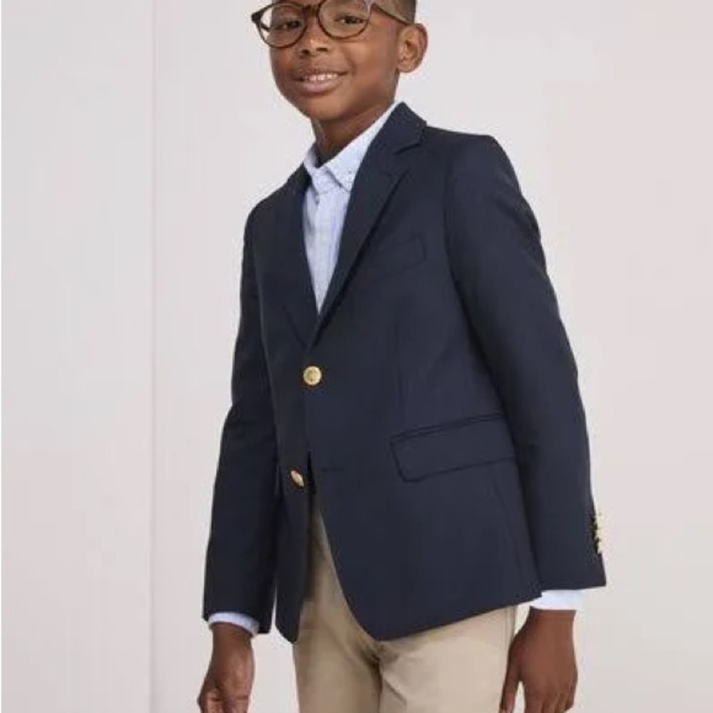 Vineyard Vines Navy Blazer with Gold Nautical Buttons